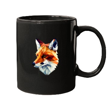 Discover Fox Polygon Wild Animal Lover Wildlife Zookeeper Mugs