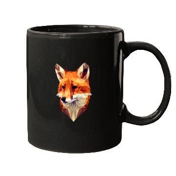 Discover Fox Polygon Wild Animal Lover Wildlife Zookeeper Mugs