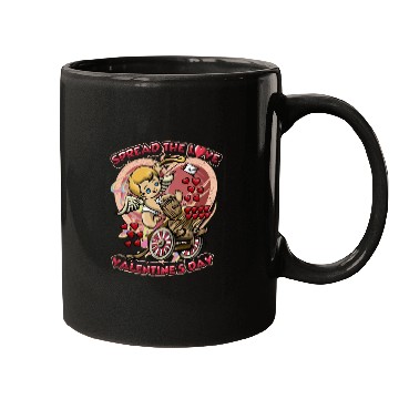 Discover Spread The Love Cupid Arrow Heart Mugs