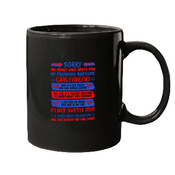 Discover Sorry My Heart Beat Only My Gf Mugs