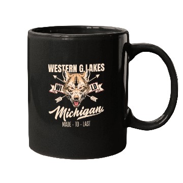 Discover Western great lakes Michigan home of the wolf Mugs