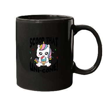 Discover Rainbow Cute Unicorn Ice Cream Lover Mythical Mugs