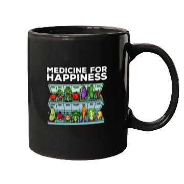 Discover Medicine For Happiness Vegetable Dose Daily Mugs