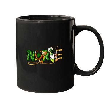 Discover Scrub Top One Lucky Nurse St Patricks Day Mugs