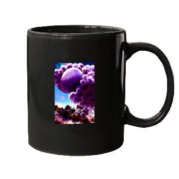Discover Above the clouds, A purple landscape Mugs