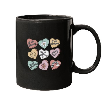 Discover Positive Affirmations Mugs Candy Heart