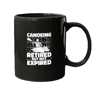 Discover Canoe Canoeing Canoeist Retired Mugs