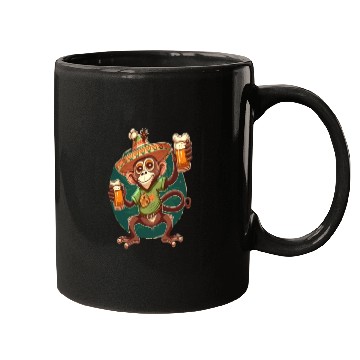 Discover Funny Spider Monkey Lover Mexican Spider Monkey Mugs