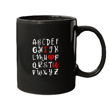 Discover Alphabet I Love You Mugs