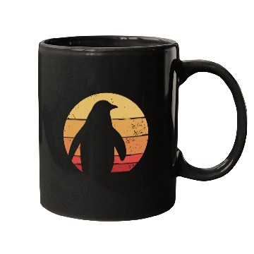 Discover Retro Penguin Silhouette Mugs