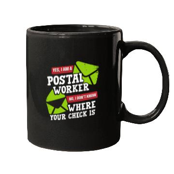 Discover Postal Worker, postal worker, mailman, postman Mugs