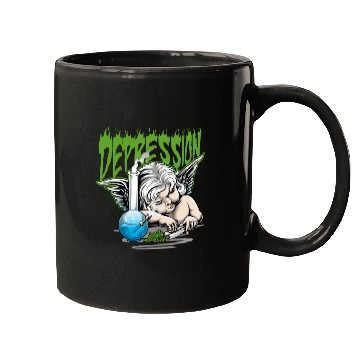 Discover Depression Angel Mugs