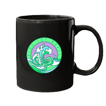 Discover Ride the Waves Surfing Emerald Mugs