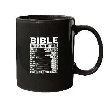 Discover Bible Verse Emergency Numbers Christian Hotline Ps Mugs