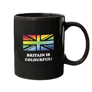 Discover Britain Is Colourful! (Union Jack, United Kingdom) Mugs