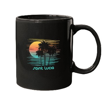 Discover Saint Lucia Stylish Souvenir Vacation Mugs