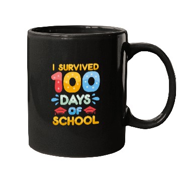 Discover i survived 100 days of school Mugs
