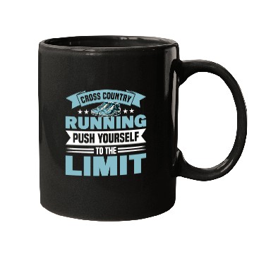 Discover Cross Running, Push Yourself To The Limit Mugs