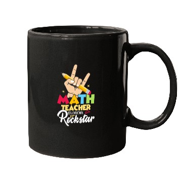 Discover Math Teacher Educational Rockstar School Education Mugs