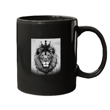Discover Lion with a crown Mugs