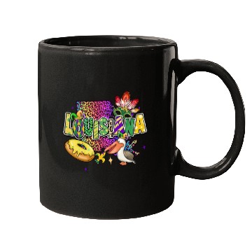 Discover New Orleans Men Women Louisiana Mardi Gras Outfit Mugs