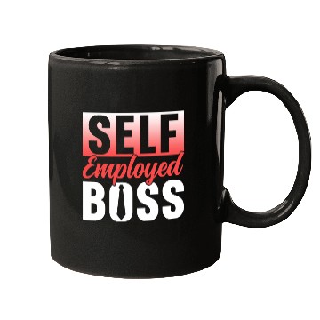 Discover Self Employed Boss Job Freelancer Work Mugs