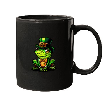 Discover Magical Frog With St Patrick Day Top Hat Mugs