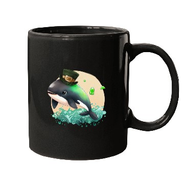 Discover St Patrick's Day Irish Cute Orca Saint Patrick Mugs