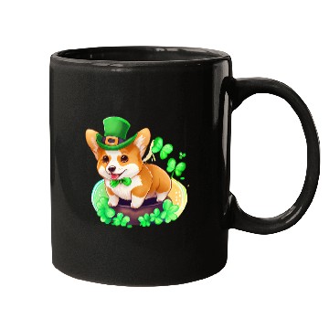 Discover St Patrick's Day Irish Cute Corgi Saint Patrick Mugs