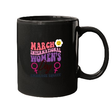 Discover International Women's Day 2023 Theme Embrace Equit Mugs
