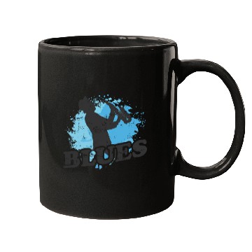 Discover Blues Saxophone Music Trumpet Mugs