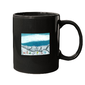 Discover dressed up at the ski slopes by Yeshaya Dank Mugs