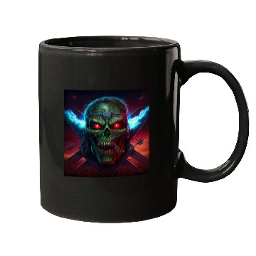 Discover ZOMBIE IRON MAIDEN (version 14) Mugs