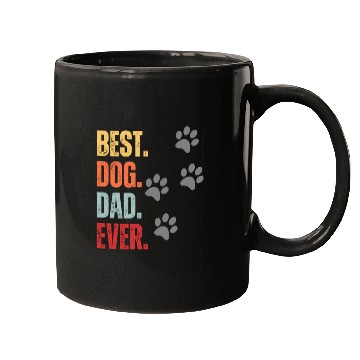 Discover FUNNY BEST DOG DAD EVER CLASSIC Mugs