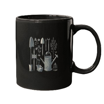 Discover Florist Gardener Dad Grayscale Gardening Tools Mugs