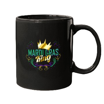 Discover Logo King of Mardi Gras Mugs