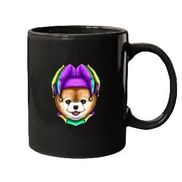 Discover Cute Bear with Jester Hat for Mardi Gras Mugs