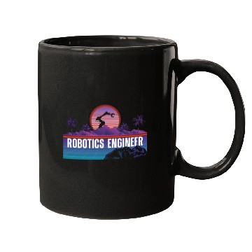 Discover Robot Robotics Engineer Retro Mugs