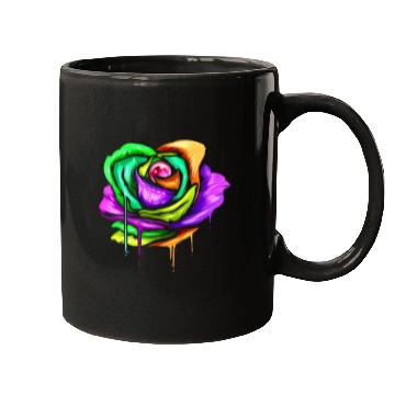 Discover Painted And Colored Rose For Mardi Gras Mugs