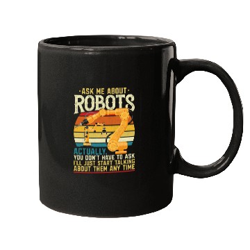 Discover Robot Robotics Engineer Retro Mugs