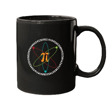 Discover Pi Orbit Nucleus Math Holiday Mathematics Pi Day Mugs
