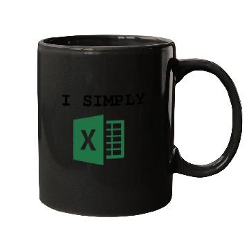 Discover I Simply Excel Funny Accountant Spreadsheets Mugs