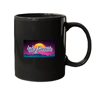Discover Lady Curious Neon Title Mugs