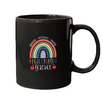 Discover Educate Motivate Inspire Kindergarten Teacher Mugs