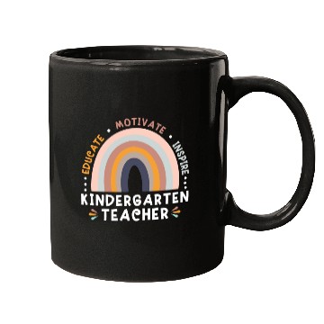 Discover Educate Motivate Inspire Kindergarten Teacher Mugs