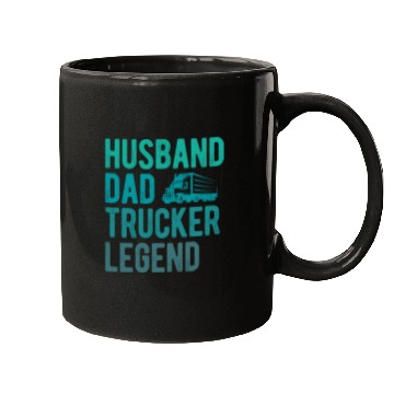 Discover Husband Dad Trucker Legend Mugs