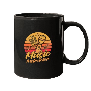 Discover Music Teacher Microphone Mugs