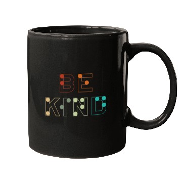 Discover Retro Kindness Braille Language Braille Alphabet Mugs