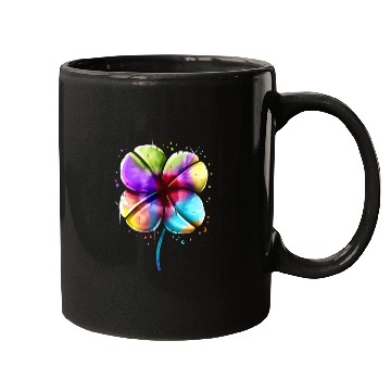 Discover LGBTQ Colorful Four Leaf Clover Shamrock St Mugs