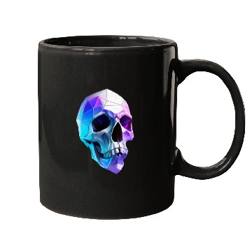 Discover Polygon Skull Art Mugs